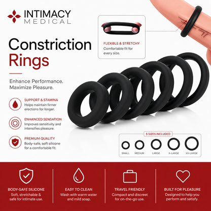 Penile Constriction Rings by Intimacy Medical